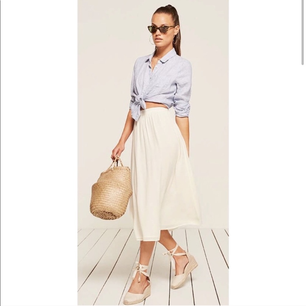 Reformation Daniela midi skirt